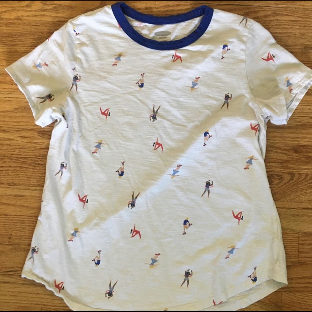 White Patterned T-Shirt